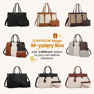 【BUY 2 SAVE 1】LOVEVOOK M-ystery Box Buy 2 Pay 1 Price Tote Bag for Woman 15.6'' Computer Bag Office Briefcase Casual Handbag for Travel, Crossbody for College, Teacher